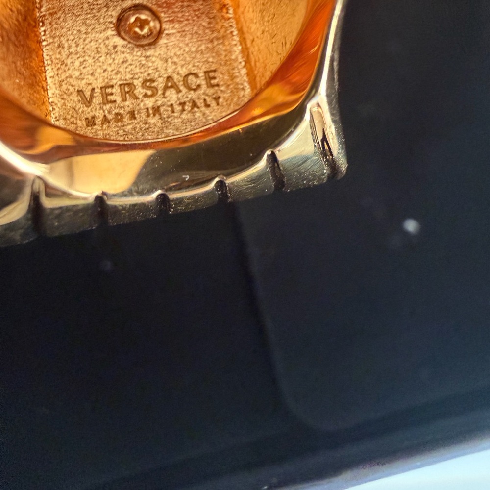 Versace Gold Ring IT size 7 US 4 - Picture 5 of 5